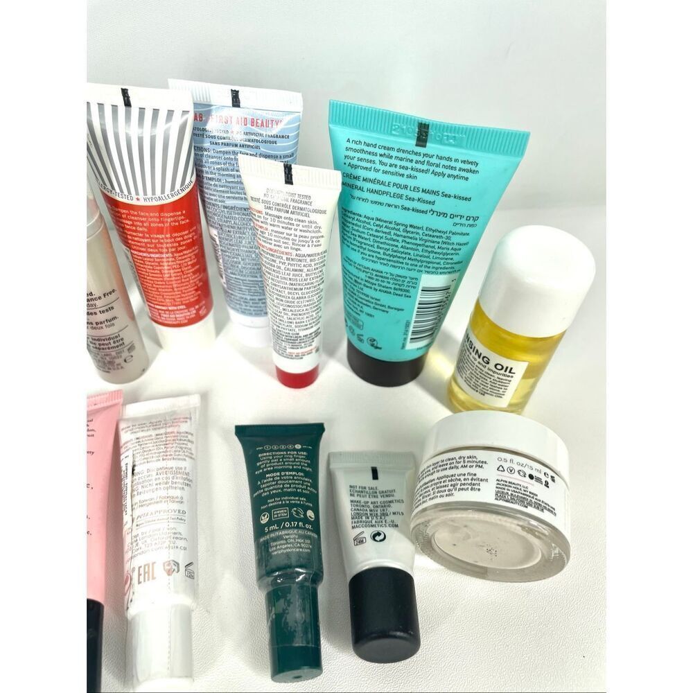Luxury Skincare Travel Lot 21pc Tata Harper Chanel Estée Lauder FAB Skyn Veriphy - Picture 4 of 8